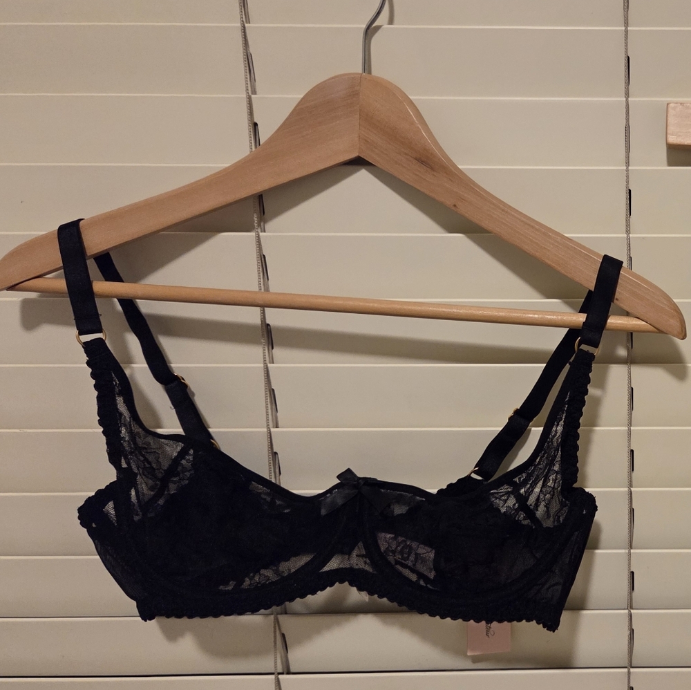 Agent Provocateur Elegant Sachaa Black Lace Lingerie Set